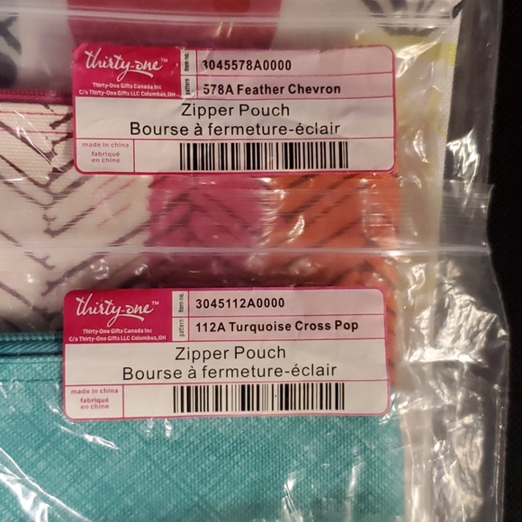 NIB Zipper Pouches - Picture 5 of 6